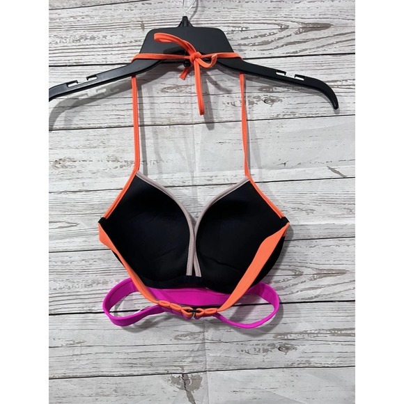Victorias Secret Swim 2pc Bikini Set Pushup Flirt/Itsy Neon Top 32D Bottom XS - Picture 4 of 7